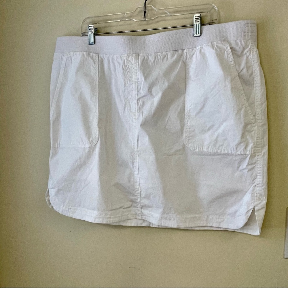 New White Chicos Cotton Skirt with Pockets Skirt Size 3.5/18